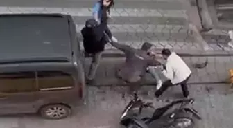 Sultangazi'de bir çift, kadının eski sevgilisi tarafından sokak ortasında darbedildi