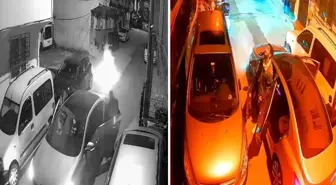 Sokak ortasında havai fişek terörü! O anlar kameralarda