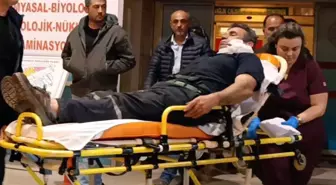 Kömürleri indirirken yüzüne demir saplandı