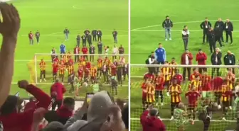 Bu sezon ilk galibiyetini alan Kayserispor'dan Fenerbahçe'ye olay tezahürat