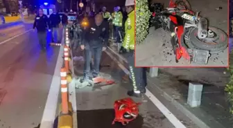 Motosiklet yaya çarptı! Yaralılar var