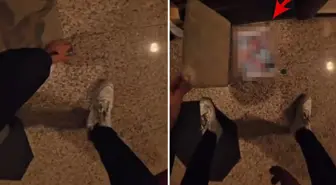 Süpriz sandı ama... Paspası kaldıran motokurye, büyük pişmanlık yaşadı