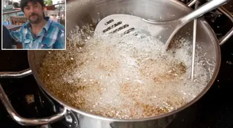 Uyuyan kocasını üzerine kızgın yağ dökerek öldürdü