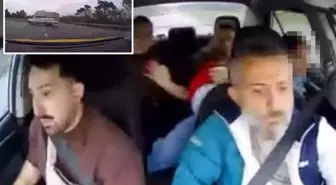 Taksi şoförünün manevra yapıp kazayı önlediği anlar araç içi kamerasına yansıdı