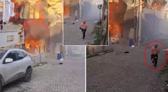6 kişinin öldüğü yangında tüyler ürperten görüntü: Alevlerin arasından çıkıp geldi