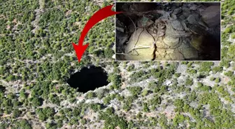 Fenomen 'İnersen çıkamazsın' denilen 90 metrelik çukura girdi! Aşağı gördükleri korkunç
