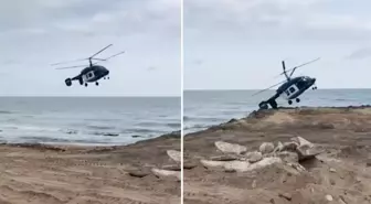 4 kişinin hayatını kaybettiği helikopter kazası kamerada