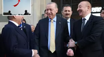 Karabağ Zaferi'nin yıl dönümünde tarihi görüntüler! Erdoğan ve Aliyev'i Türk F-16'larını böyle izledi