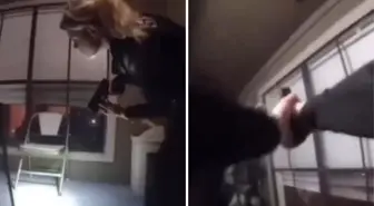 Acemi kadın polisler, kapıyı tabanca ile açan ev sahibine kurşun yağdırdı