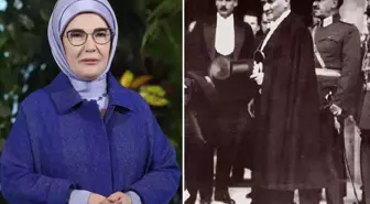 Emine Erdoğan, Mustafa Kemal Atatürk'ü andı; herkes kullandığı kelimenin anlamını aratıyor