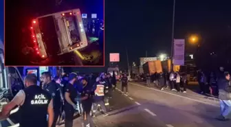 İşçi servisi ile otomobil çarpıştı! 8 yaralı var