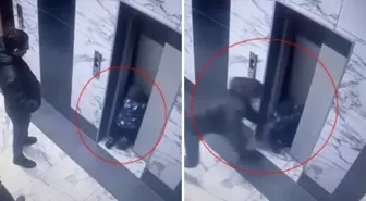 Dehşet anları kamerada: Küçük çocuk asansör boşluğuna düştü!