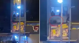 Komşusunu dövüp camdan attı