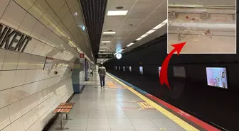 Metroda korku dolu anlar! Yolcu tren gelirken raylara atladı