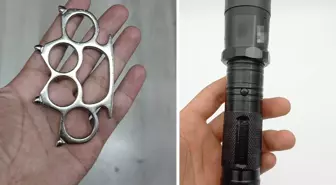 Muşta ve elektroşok cihazı taşırken yakalandı! Yediği ceza öyle böyle değil