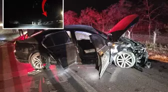 AK Partili milletvekilin ölümden döndüğü trafik kazası kamerada