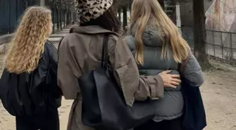 Yasemin Ergene'nin kızları Paris'te göz kamaştırdı: Boyları anneyi hızla yakalıyor!