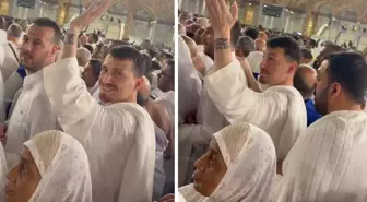 Mert Hakan Yandaş'ı umre ziyaretinde gören bir kişi yaptığıyla pes dedirtti