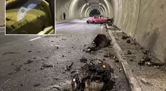 Tünelde feci kaza! Takılı kalan hız kadranı her şeyi anlatıyor