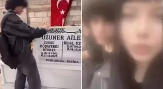 Katledilen İkbal Uzuner'in mezarı başında infial yaratan görüntüler