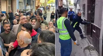 Tüm mahalle sokağa döküldü: Onat Tüneli çalışmaları nedeniyle tahliye arbede çıktı