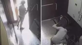 Yaptığı rezilliği kimse görmüyor sandı ama kamera kayıttaydı