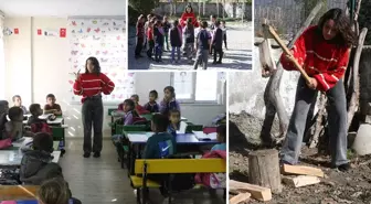 25 yaşındaki Derya öğretmen, okulunun hem müdürü hem öğretmeni hem de hizmetlisi
