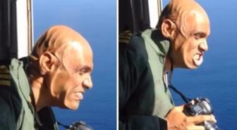 O anlar viral oldu! 740 kilometre hızla esen rüzgar yüzünü bu hale getirdi