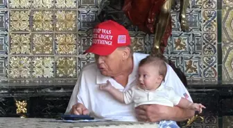 Dünyayı sarsan lider, torunuyla yumuşadı: Trump'ın en sakin günü