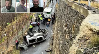 Kamyonet bariyerleri aşıp alt yola düştü! 3 kişi hayatını kaybetti