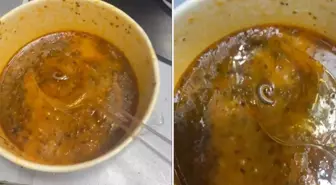 Çorbanın içinden çıkanlar mide bulandırdı