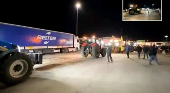 Yunanistan'da çiftçiler eylemde, İpsala Sınır Kapısı kapandı