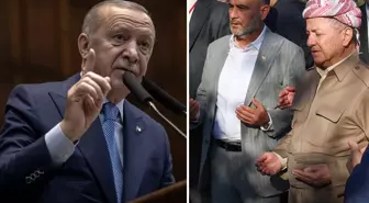 Cumhurbaşkanı Erdoğan'dan Bahçeli'yi hedef alan Mesud Barzani'ye sert sözler