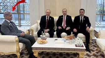 Fotoğrafın arkasından kriz çıktı! Erdoğan'la Putin yan yanayken, Şerif ayrı oturdu