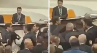 TBMM'de tansiyon yükseldi, vekiller birbirine girdi! İşte o anlar