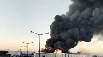 Denizli'de filtre sistemi üretilen fabrikada yangın