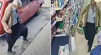 Markete girerken yaptığı hareketle yürekleri ısıttı