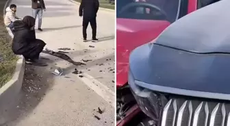 Direksiyon sınavında kurs aracı TOGG ile çarpıştı, sonuç inanılmaz