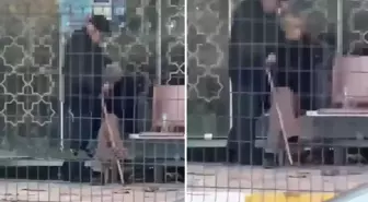 Otobüs durağında mide bulandıran olay! Yaşına başına bakmadan yaptıklarına bakın