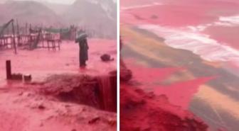 Nedeni de belli oldu! Dünyaca ünlü ada kırmızıya büründü