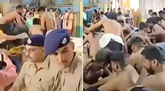 Hindistan'da tapınakta izdiham: 3 ton adak yemeği dakikalar içinde yağmalandı