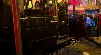 Park halindeki minibüs alev topuna dönüştü