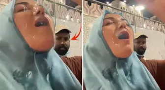 Görüntü umreden! Arkadaki adamın bakışları her şeyi özetliyor