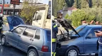 Seyir halindeyken alev aldı