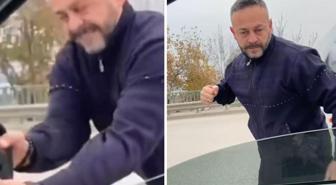 Meclis üyesini sıkıştırdı, aracına saldırıp hakaretler savurdu