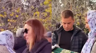Pınar Altuğ'un o anları gözlerden kaçmadı! Cenazede tepki çeken görüntüler
