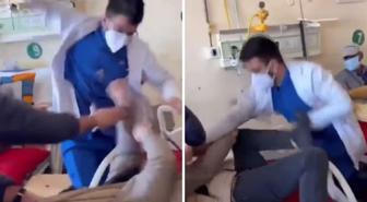 Doktor, ''bana saygı göster'' diyen hastayı sedye üzerinde defalarca yumrukladı