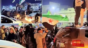 Terör örgütünün saldırıları sonrası Suriyeliler sokağa çıktı