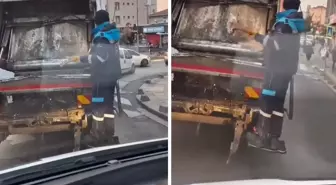 Yürek ısıtan anlar! Çöpten bulduğu müzik aletini bir anda çalmaya başladı