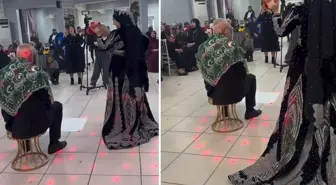 Kına gecesindeki görüntü olay oldu: Herkes yaş farkına takılıyor